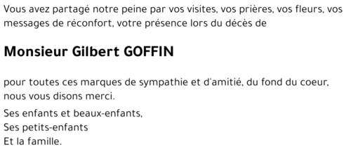 Gilbert GOFFIN