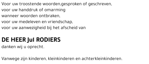 Jul Rodiers