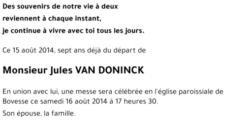 Jules VAN DONINCK