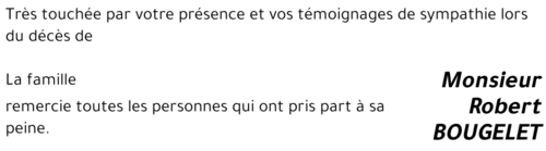 Robert BOUGELET