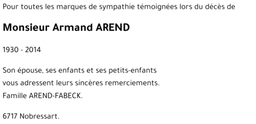 Armand AREND