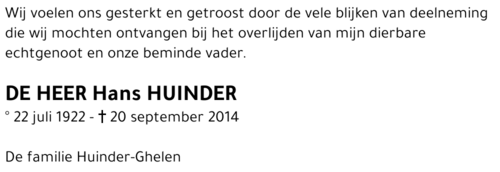 Hans Huinder