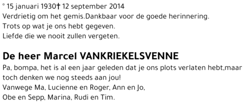 Marcel Vankriekelsvenne