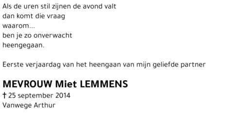 Miet Lemmens