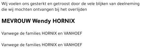 Wendy Hornix