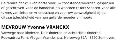 Yvonne Vranckx