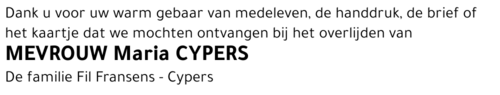 Maria Cypers