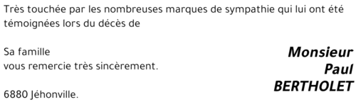 Paul BERTHOLET