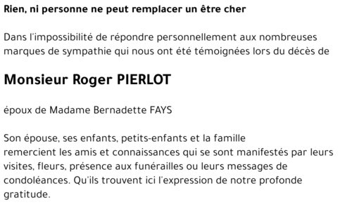 Roger PIERLOT
