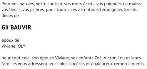 Gil BAUVIR