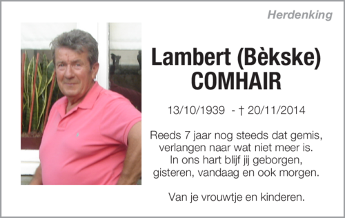 Lambert Comhair