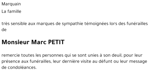 Marc PETIT
