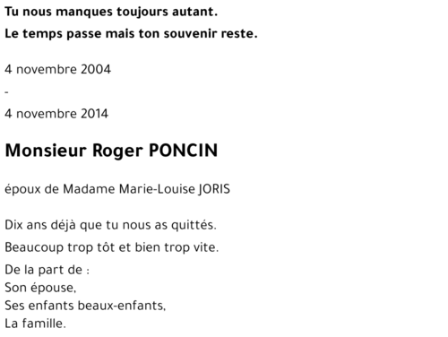 Roger PONCIN