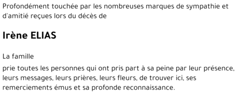 Irène ELIAS