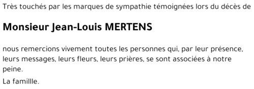 Jean-Louis MERTENS