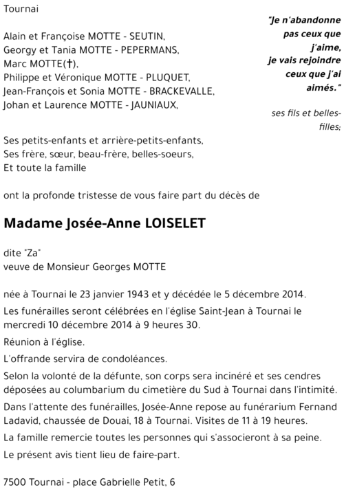 Josée-Anne LOISELET