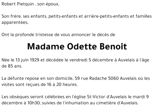 Odette Benoit