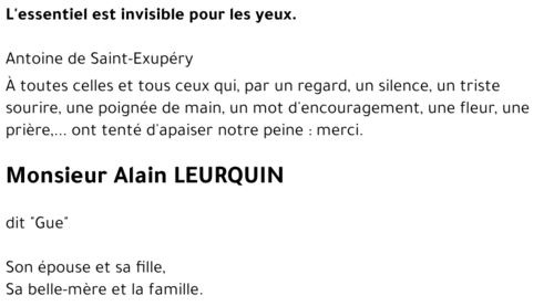 Alain LEURQUIN