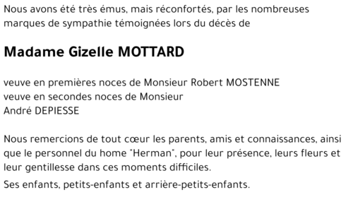 Gizelle MOTTARD