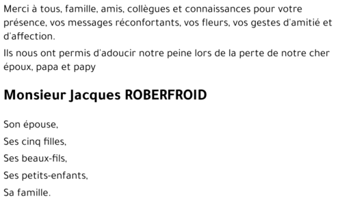 Jacques ROBERFROID