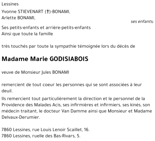 Marie GODISIABOIS