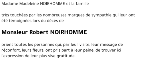 Robert NOIRHOMME