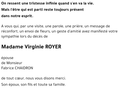 Virginie ROYER