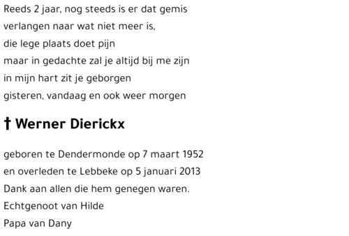 Werner Dierickx