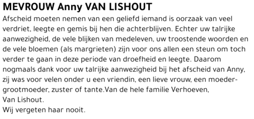 Anny Van Lishout