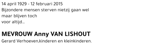 Anny Van Lishout