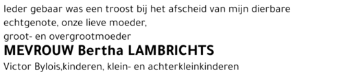 Bertha Lambrichts