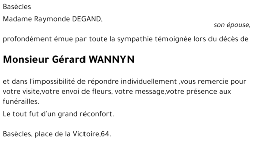 Gérard WANNYN