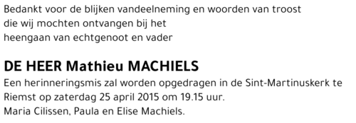 Mathieu MACHIELS