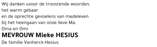 Mieke HESIUS