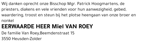Miel Van Roey