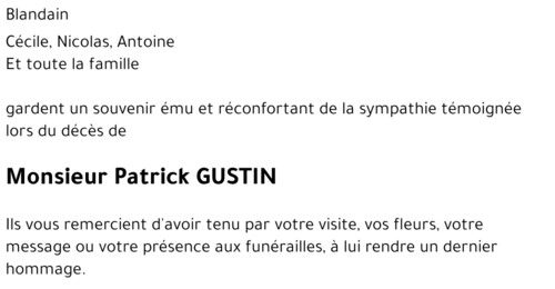 Patrick GUSTIN