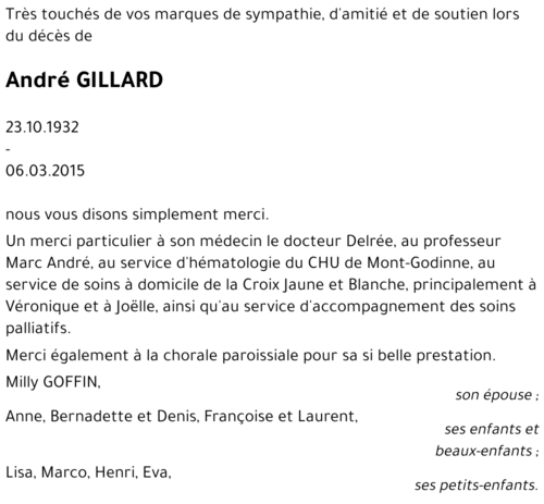 André GILLARD