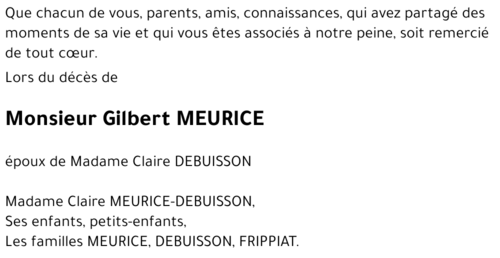 Gilbert MEURICE