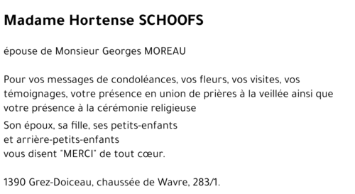 Hortense SCHOOFS