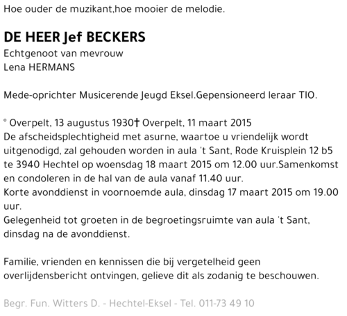 Jef Beckers
