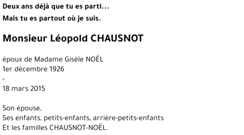 Léopold CHAUSNOT