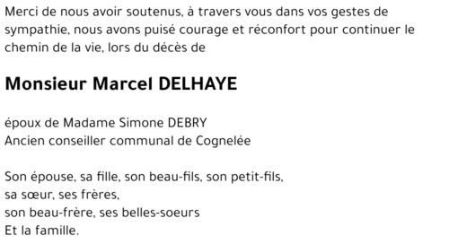Marcel DELHAYE