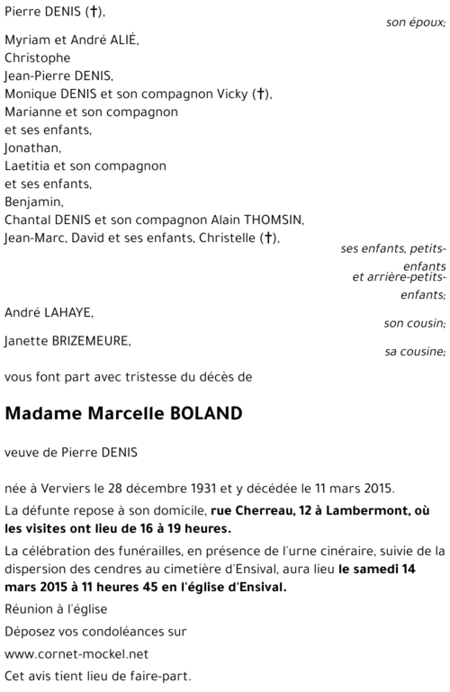 Marcelle BOLAND