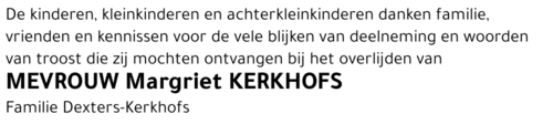 Margriet KERKHOFS