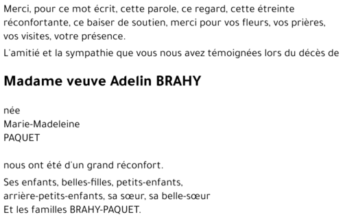 Marie-Madeleine PAQUET