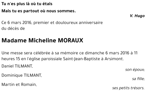 Micheline MORAUX