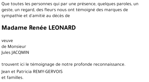 Renée LEONARD