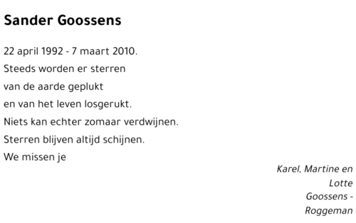 Sander Goossens