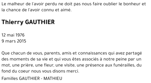 Thierry GAUTHIER