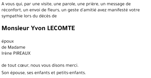 Yvon LECOMTE